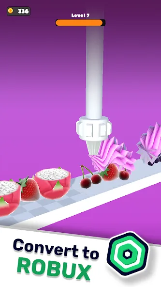 Topping Cream Robux Roblominer (Топпинг Крем Робукс Робломайнер) [МОД: Много монет, Открытые уровни и Мега MOD] Screenshot 1