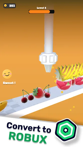 Topping Cream Robux Roblominer (Топпинг Крем Робукс Робломайнер) [МОД: Много монет, Открытые уровни и Мега MOD] Screenshot 4