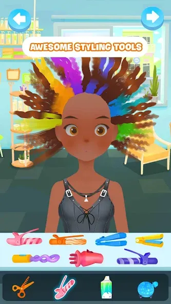 Hair salon games : Hairdresser [МОД: Все открыто, Дополнительные деньги и Меню MOD] Screenshot 2