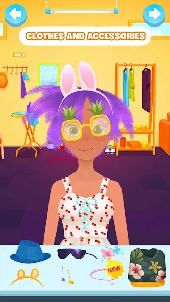 Hair salon games : Hairdresser [МОД: Все открыто, Дополнительные деньги и Меню MOD] Screenshot 3