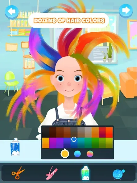 Hair salon games : Hairdresser [МОД: Все открыто, Дополнительные деньги и Меню MOD] Screenshot 5