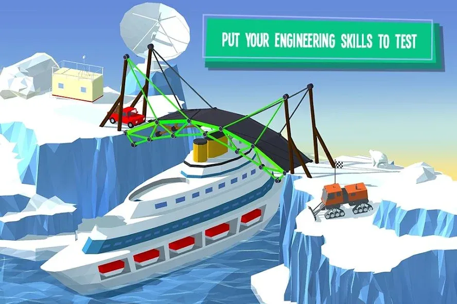 Build a Bridge! [МОД: Все открыто, Дополнительные деньги и Меню MOD] Screenshot 4