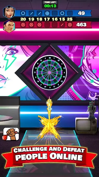 Darts Club: PvP Multiplayer (Дартс клуб) [МОД: Бесконечные деньги, Монеты и Мега MOD] Screenshot 2