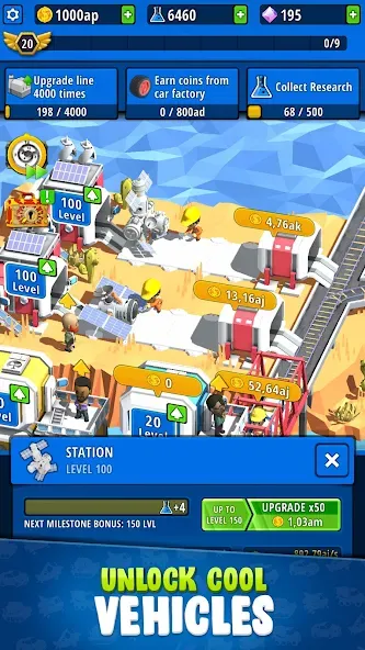 Idle Inventor - Factory Tycoon (Айдл Инвентор) [МОД: Много денег, Монет и Все открыто] Screenshot 2