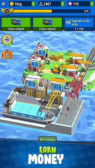 Idle Inventor - Factory Tycoon (Айдл Инвентор) [МОД: Много денег, Монет и Все открыто] Screenshot 4