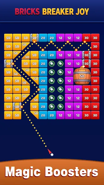 Bricks Breaker Joy (Брикс Брейкер Джой) [МОД: Бесконечные деньги, Монеты и Мега MOD] Screenshot 1