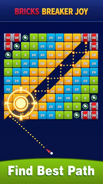 Bricks Breaker Joy (Брикс Брейкер Джой) [МОД: Бесконечные деньги, Монеты и Мега MOD] Screenshot 3