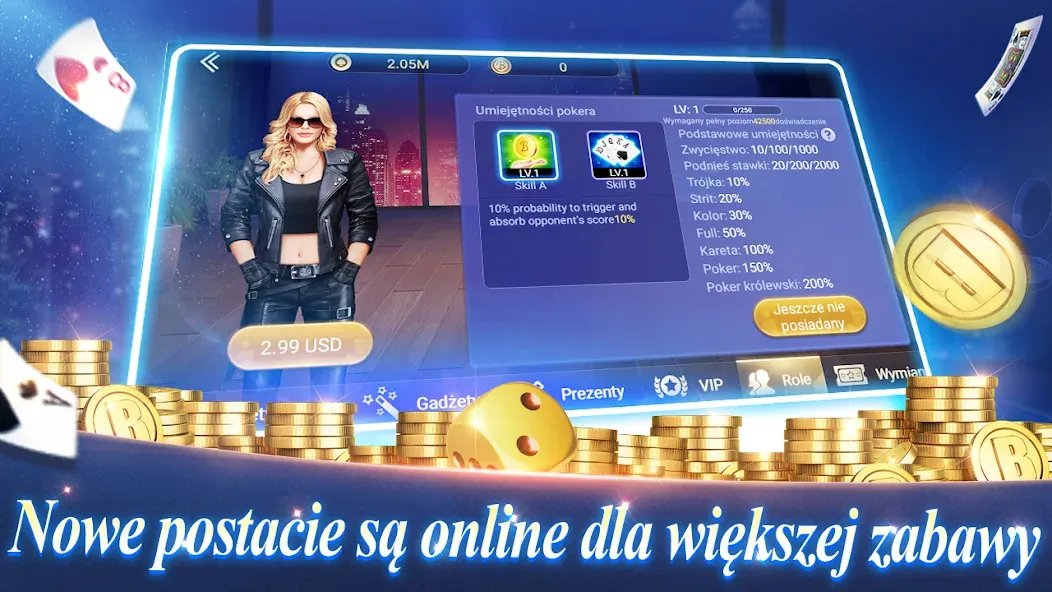 Texas Poker Polski  (Boyaa) (Техасский Покер Польский) [МОД: Деньги, Монеты и Меню MOD] Screenshot 1