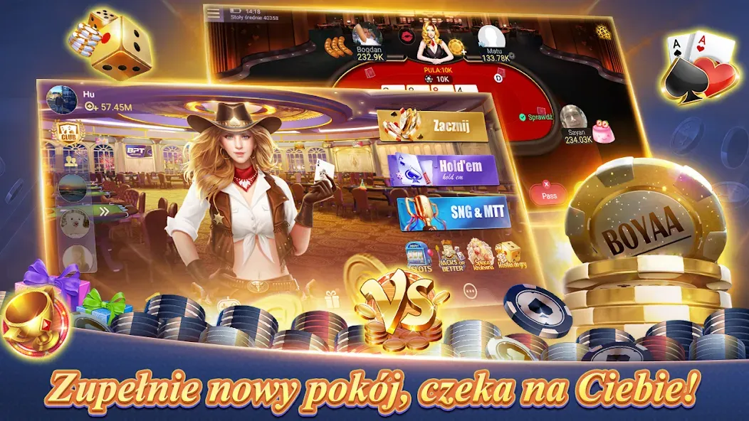 Texas Poker Polski  (Boyaa) (Техасский Покер Польский) [МОД: Деньги, Монеты и Меню MOD] Screenshot 3