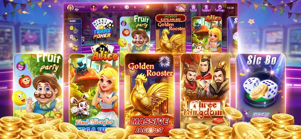 Happy Poker Slots (Хэппи Покер Слоты) [МОД: Меню, Бесконечные монеты и Открытые уровни] Screenshot 3