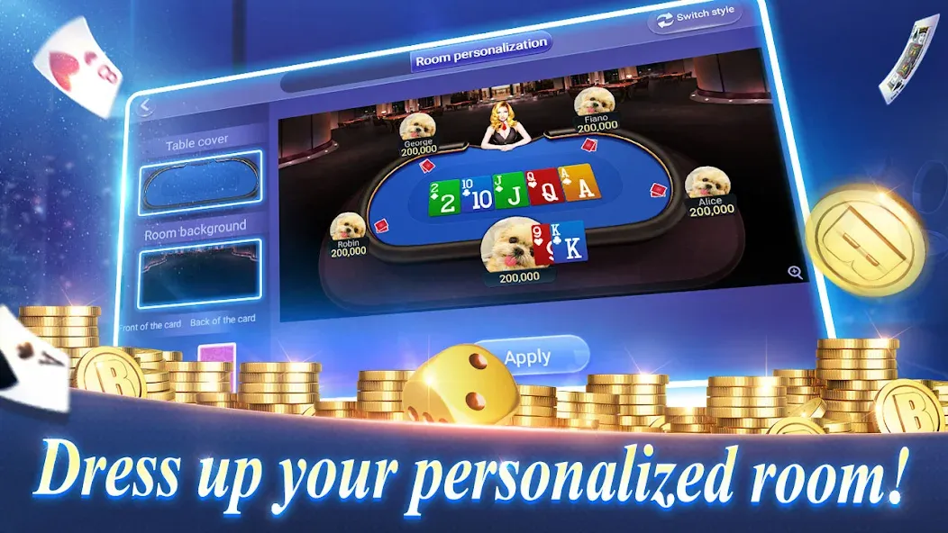 Texas Poker English (Boyaa) (Техасский покер Английский) [МОД: Много монет, Открытые уровни и Мега MOD] Screenshot 2