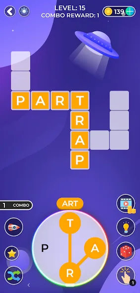 Word Game. Crossword Search Pu [МОД: Все открыто, Дополнительные деньги и Меню MOD] Screenshot 5