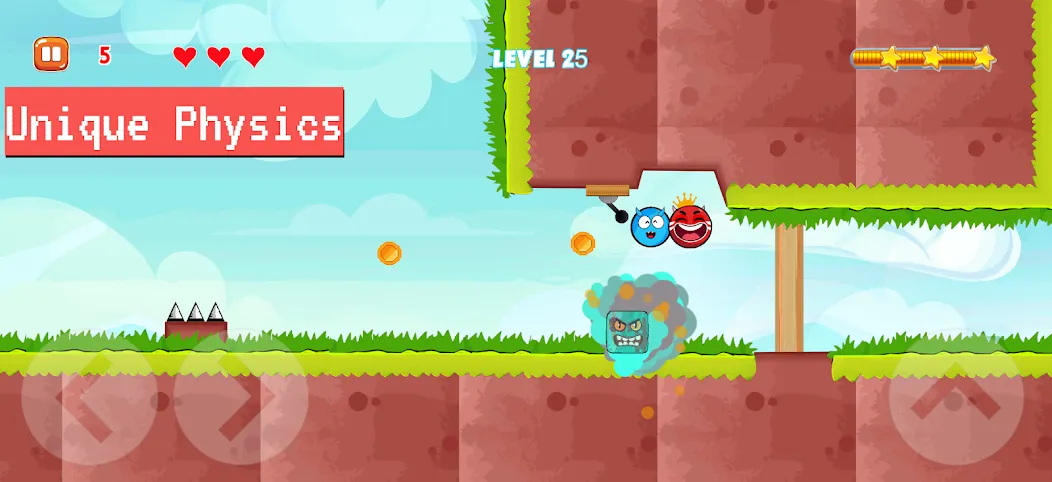 Bounce Ball 4: Red Season 4 (Рэд Баунс Болл 4) [МОД: Бесконечные деньги, Монеты и Мега MOD] Screenshot 3