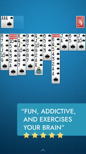 Spider Solitaire [МОД: Много денег, Монет и Все открыто] Screenshot 2
