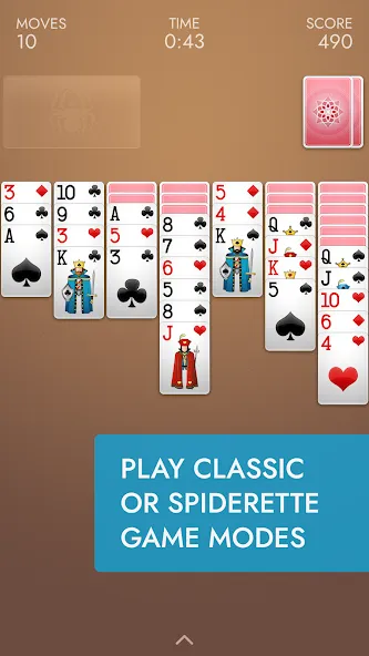 Spider Solitaire [МОД: Много денег, Монет и Все открыто] Screenshot 5