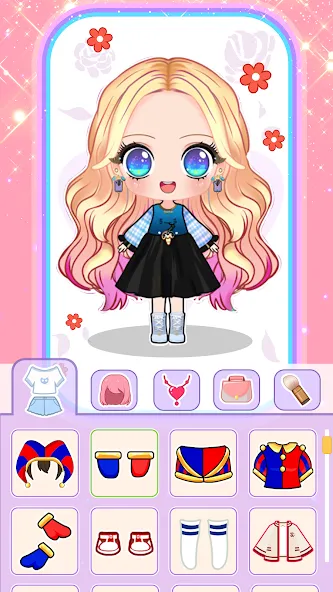Doll Dress Up: Makeup Games (Долл Дресс Ап) [МОД: Много монет, Открытые уровни и Мега MOD] Screenshot 1