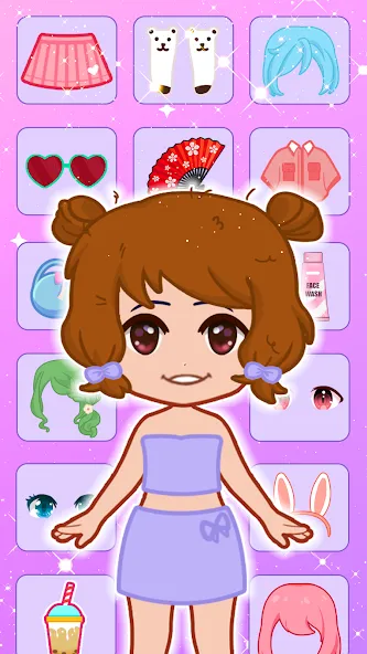 Doll Dress Up: Makeup Games (Долл Дресс Ап) [МОД: Много монет, Открытые уровни и Мега MOD] Screenshot 2