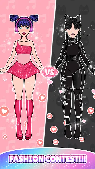 Paper Doll: Fashion Dress Up (Свит Пейпер Долл) [МОД: Все открыто, Дополнительные деньги и Меню MOD] Screenshot 4