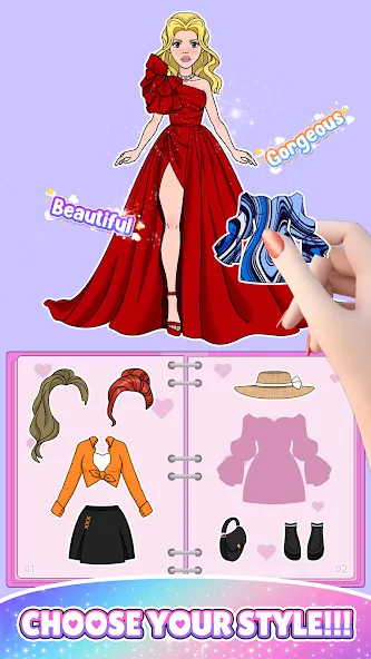Paper Doll: Fashion Dress Up (Свит Пейпер Долл) [МОД: Все открыто, Дополнительные деньги и Меню MOD] Screenshot 5