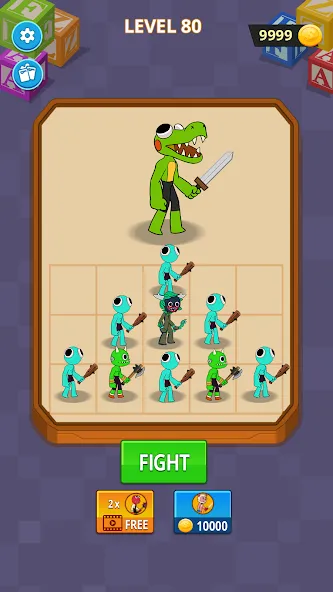 Merge Monster Friends (Мердж Рейнбоу Френд) [МОД: Меню, Бесконечные монеты и Открытые уровни] Screenshot 3