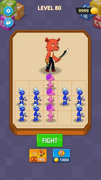 Merge Monster Friends (Мердж Рейнбоу Френд) [МОД: Меню, Бесконечные монеты и Открытые уровни] Screenshot 4