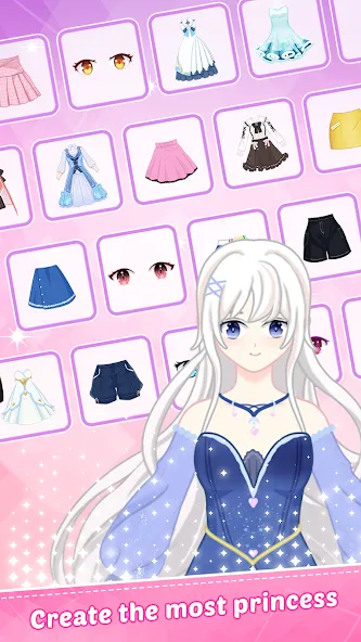 Princess Dress Up - Sweet Doll (Принцесса нарядиться) [МОД: Бесконечные деньги, Монеты и Мега MOD] Screenshot 4