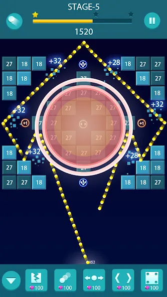 Bricks and Balls - Brick Game [МОД: Деньги, Монеты и Меню MOD] Screenshot 1