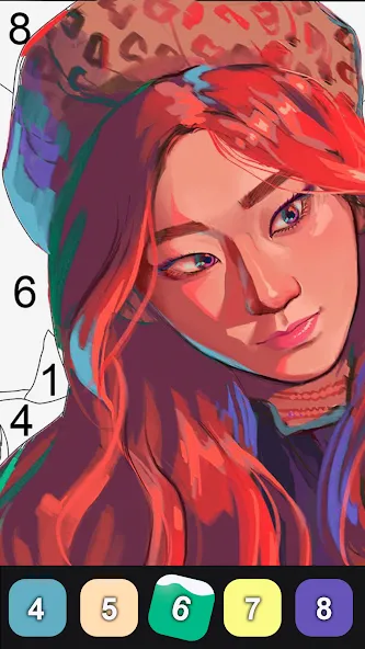Kpop Paint by Numbers BT21 [МОД: Деньги, Монеты и Меню MOD] Screenshot 5