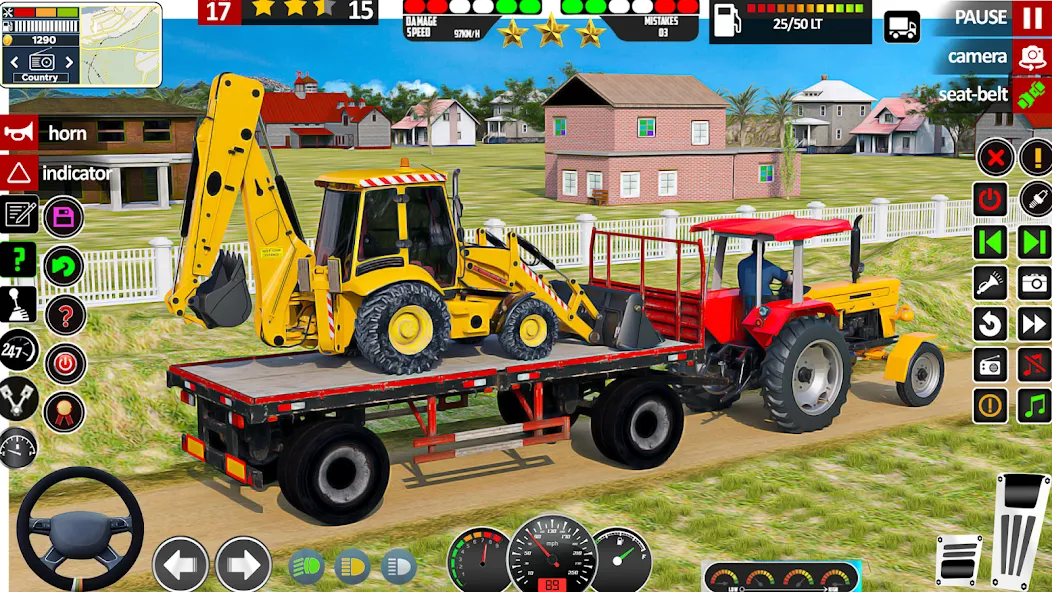 Indian Tractor Game Farming 3D [МОД: Бесконечные деньги, Монеты и Мега MOD] Screenshot 1