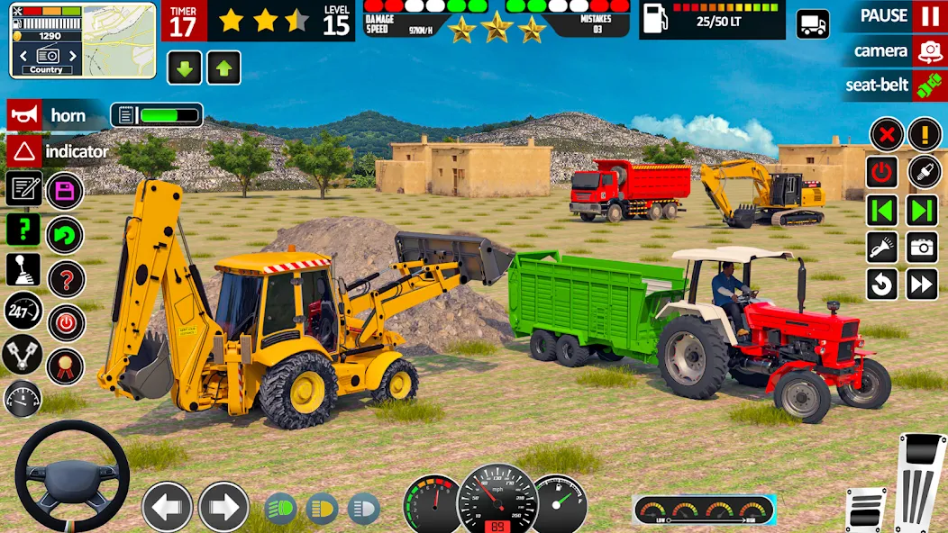 Indian Tractor Game Farming 3D [МОД: Бесконечные деньги, Монеты и Мега MOD] Screenshot 2