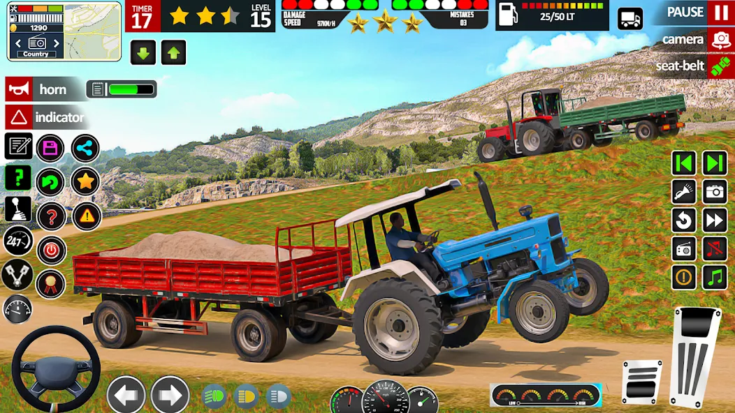 Indian Tractor Game Farming 3D [МОД: Бесконечные деньги, Монеты и Мега MOD] Screenshot 3