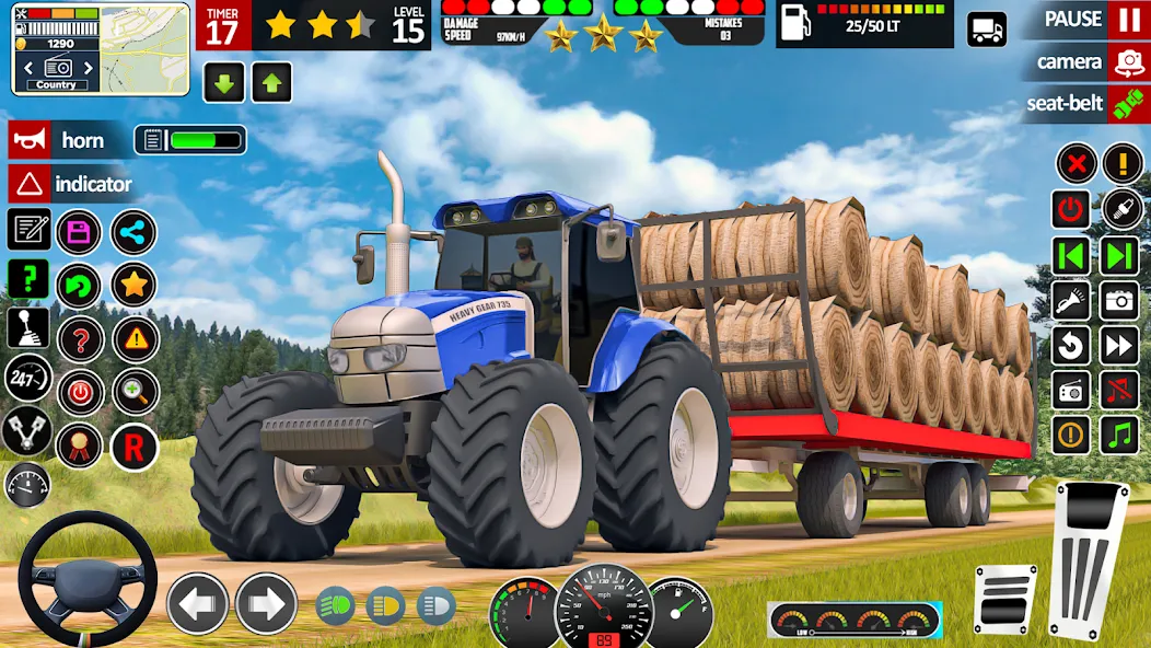 Indian Tractor Game Farming 3D [МОД: Бесконечные деньги, Монеты и Мега MOD] Screenshot 5