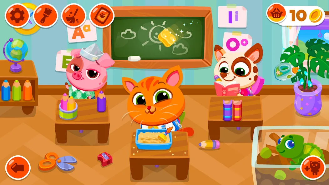 Bubbu School - My Virtual Pets (Буббу Скул) [МОД: Все открыто, Дополнительные деньги и Меню MOD] Screenshot 1