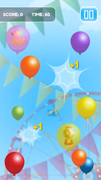 Pop Balloon Kids [МОД: Меню, Бесконечные монеты и Открытые уровни] Screenshot 1