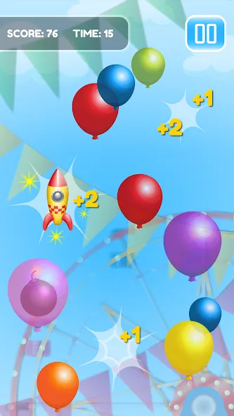 Pop Balloon Kids [МОД: Меню, Бесконечные монеты и Открытые уровни] Screenshot 4