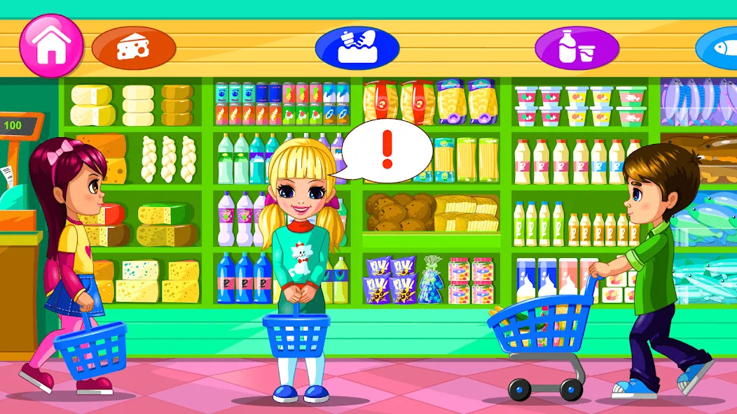 Supermarket Game 2 [МОД: Много монет, Открытые уровни и Мега MOD] Screenshot 1