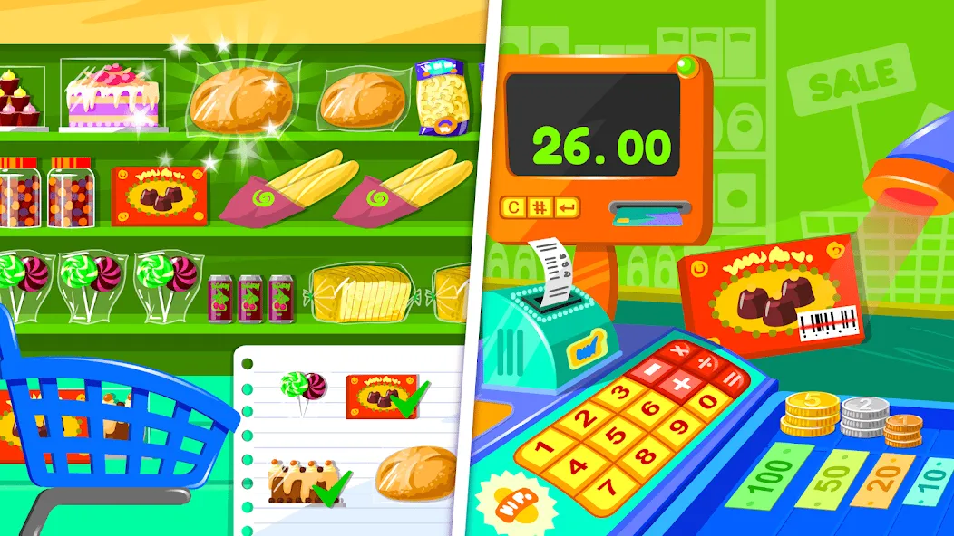 Supermarket Game 2 [МОД: Много монет, Открытые уровни и Мега MOD] Screenshot 2