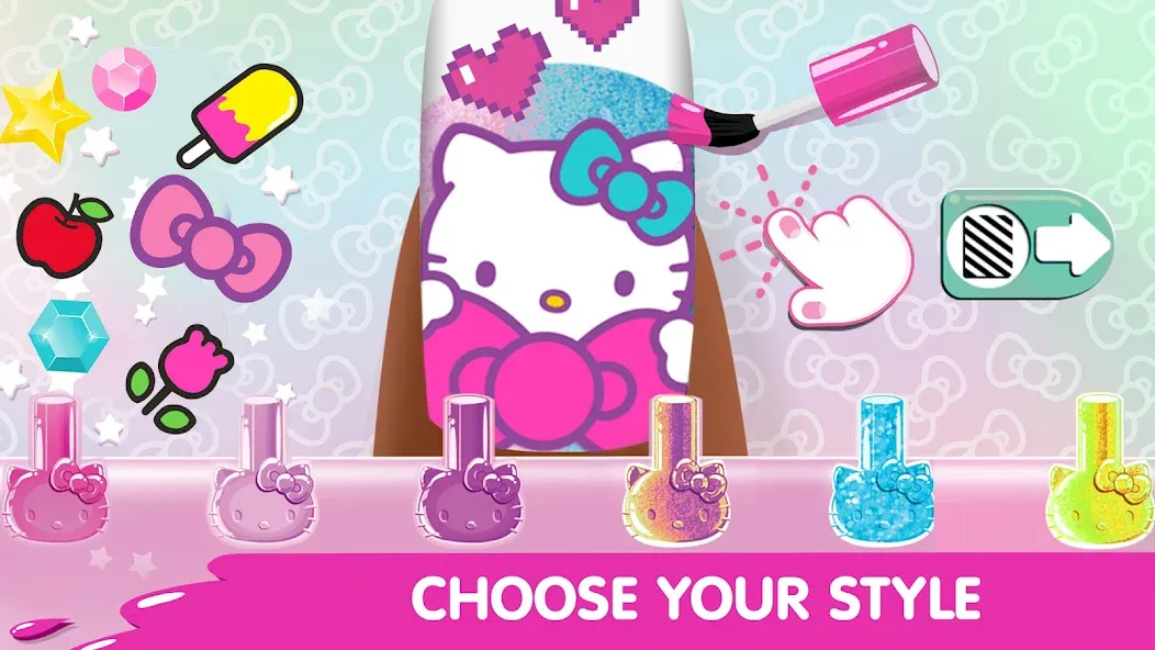Hello Kitty Nail Salon [МОД: Бесконечные деньги, Монеты и Мега MOD] Screenshot 2