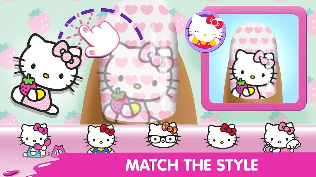 Hello Kitty Nail Salon [МОД: Бесконечные деньги, Монеты и Мега MOD] Screenshot 3