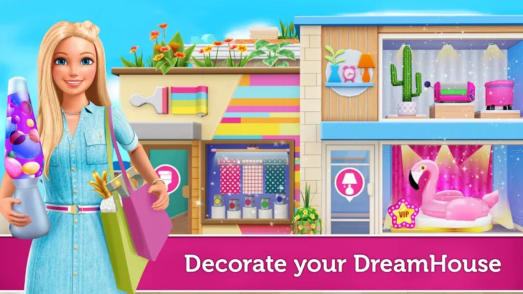 Barbie Dreamhouse Adventures (Барби Приключения в доме мечты) [МОД: Деньги, Монеты и Меню MOD] Screenshot 1