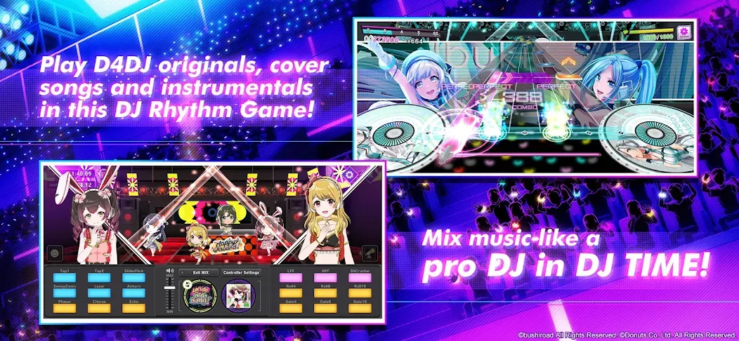 D4DJ Groovy Mix (ДидиФо Джей Груви Микс) [МОД: Бесконечные деньги, Монеты и Мега MOD] Screenshot 2