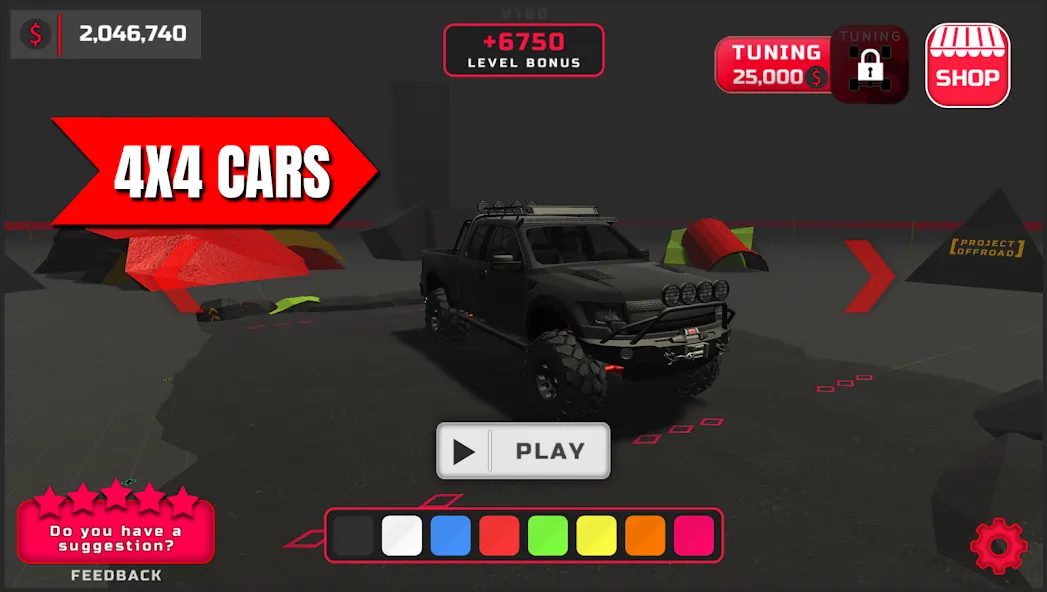 [Project : Offroad] [МОД: Все открыто, Дополнительные деньги и Меню MOD] Screenshot 4