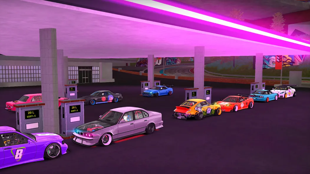 Project Drift 2.0 : Online [МОД: Все открыто, Дополнительные деньги и Меню MOD] Screenshot 1
