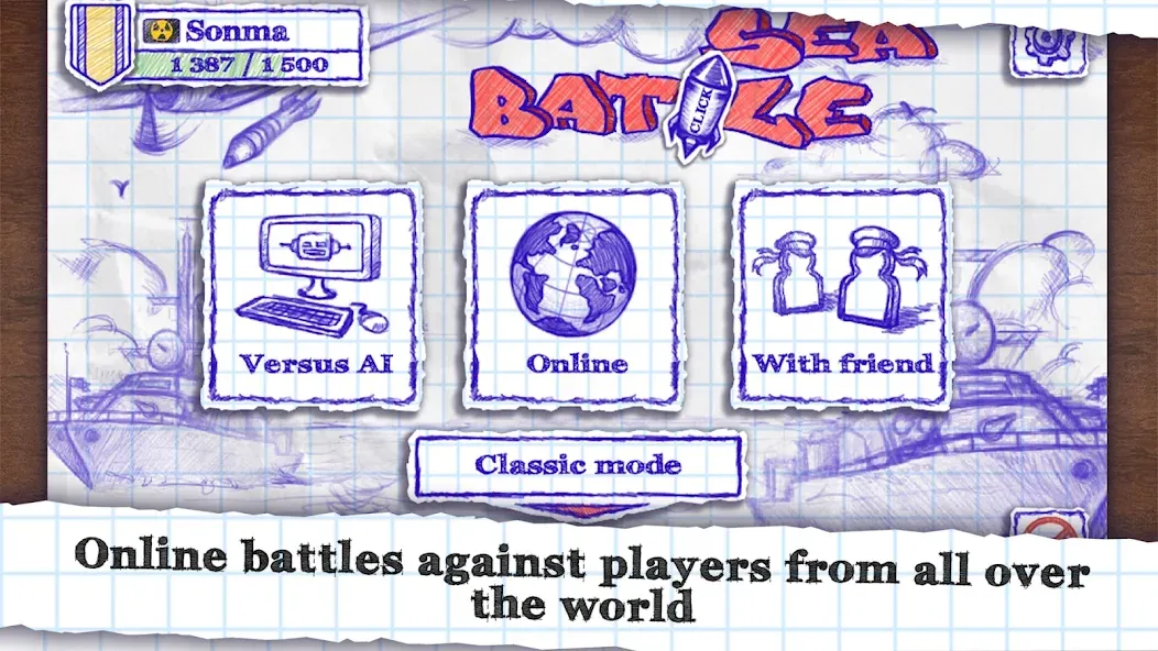 Sea Battle [МОД: Меню, Бесконечные монеты и Открытые уровни] Screenshot 1