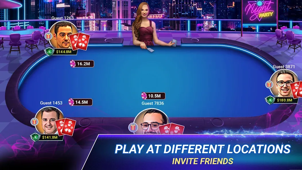 Poker Zmist - Offline & Online (Покер Змст) [МОД: Меню, Бесконечные монеты и Открытые уровни] Screenshot 1