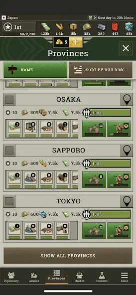 Call of War: Frontlines [МОД: Все открыто, Дополнительные деньги и Меню MOD] Screenshot 5