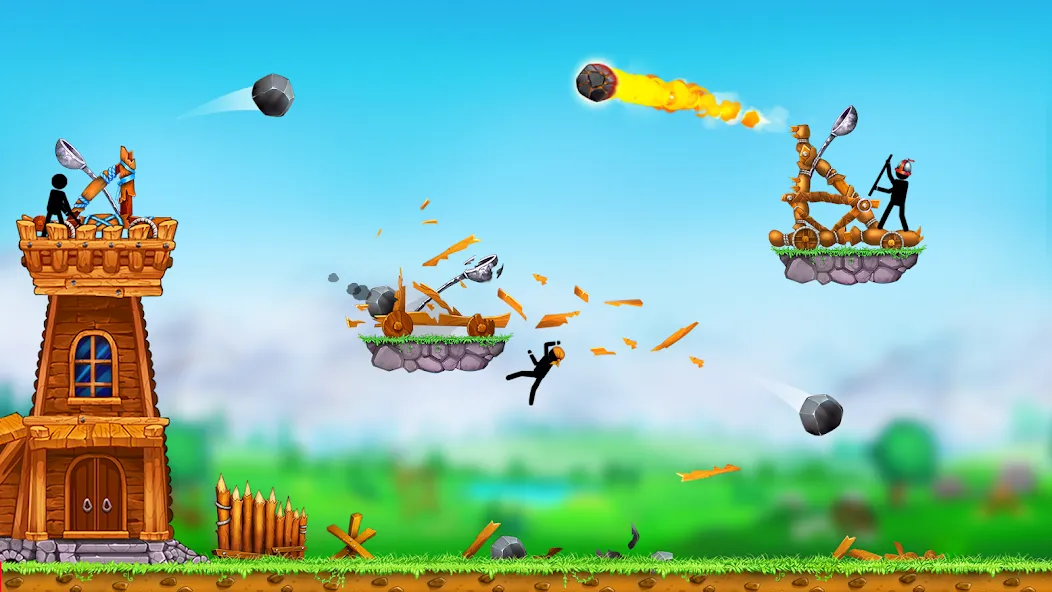 The Catapult 2 : bone masters [МОД: Все открыто, Дополнительные деньги и Меню MOD] Screenshot 1