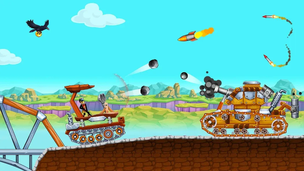 The Tank: Stick pocket hill (Зе Тенк) [МОД: Много денег, Монет и Все открыто] Screenshot 4