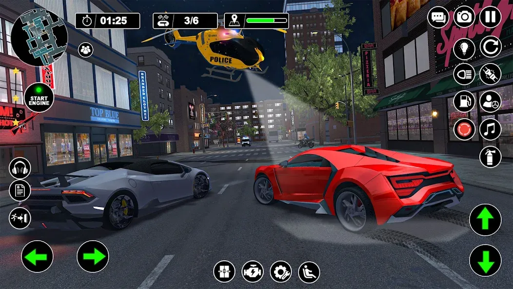 Police Helicopter Chase Game [МОД: Деньги, Монеты и Меню MOD] Screenshot 3