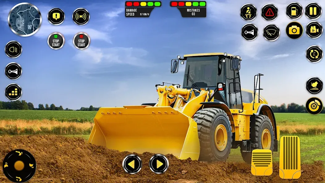 Construction Machine Real JCB [МОД: Деньги, Монеты и Меню MOD] Screenshot 2